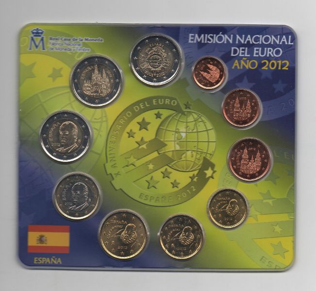 ESPAÑA DEL AÑO 2012 EUROSET FDC